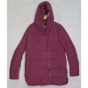 Lululemon Puffy Blanket Puffer Jacket Womens 10 Plum Full Zip Down Insulated